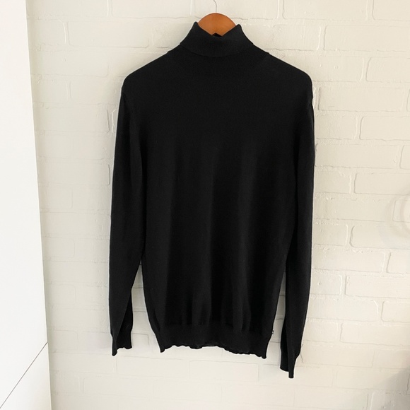 Matinique Men’s Knit Sweater Turtleneck Wool blend Lightweight Old money Sz L - Picture 3 of 15